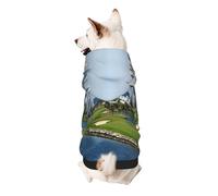 Golf Yacht Club Print Dog Hoodie For Small Dogs, Warm, Soft, And Breathable Sweatshirt, Easy To Wear Jumper, Pet Winter Weather Coat Pullover