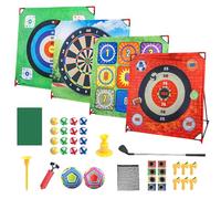 Golf Yard Game - Backyard Chipping Mat, Interactive Sports Training, Interactive Outdoor Sports Training Aid | Family Lawn Practice Party Activity Children Teen Adults Boys Girls Football Toys