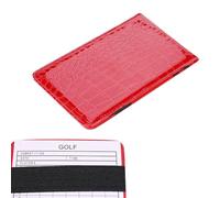 Golf Yardage Book - PU Leather Notebook, Portable Scorecard Holder | duals Tracking Professional Sport Accessory Multifunctional Stats Record Equipment For Men Women Enthusiastic Golfer Training