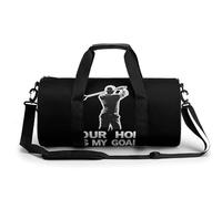 Golf Your Hole is My Goal Portable Gym Bag Duffle Bag Overnight with Pocket for Trave Sports