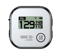 GOLFBUDDY Voice 3S+ Talking Golf GPS Rangefinder | Clip-On Hat GPS with Slope On/Off | Audio Distance to Front/Center/Back | 40,000 Courses | 18-Hour Battery | No Subscription Fees (Black)