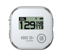 GOLFBUDDY Voice 3S+ Talking Golf GPS Rangefinder | Clip-On Hat GPS with Slope On/Off | Audio Distance to Front/Center/Back | 40,000 Courses | 18-Hour Battery | No Subscription Fees (Gray)