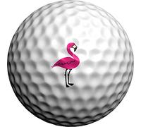 Golfdotz Golf Ball Markers - Golf Accessories Ball Marker - Golf Ball Stamp and Golf Ball Stencil Alternative - All Creatures Great & Small Collection - Flamingo