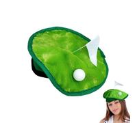 Golfer Beret Hat, Beret - Golfer Berets Hole-in-1, Costume Hat, Golf Theme Party Headwear with Golf Ball Flag Course for Party Costume Accessories and Supplies