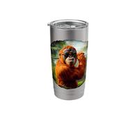Golfer Orang Utan Stainless Steel Insulated Tumbler