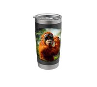 Golfer Orang Utan Stainless Steel Insulated Tumbler