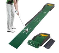 Golfer Practice Mat, Green Putting Pad, Training Mat with Portable Function, Golf Mats with Sturdy Design, Putting Pad in Compact Construction, Indoor Outdoor Accessories for Lawn Gym Park