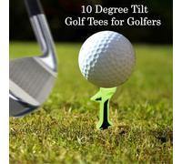 Golfer Tees | 10 Degree Tilted Golf Tees for Course | Reduce Ball Rotate Accuracy Improver Supplies for Training Lesson Daily Practice Ranges