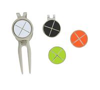 Brand Fusion BrandFusion White, Black and Orange The Golfers Club Golf Divot Tool & Ball Marker Set, One size | American Golf