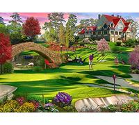 Golfer's Paradise Jigsaw Puzzle 1000 Piece by Vermont Christmas Company - Golf Puzzles for Adults 1000 Pieces - Randomly Shaped and Fully Interlocking Pieces
