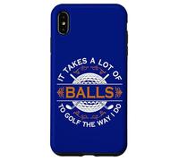 Golfers Quote It Takes A Lot of Balls To Golf Like I Do Case for iPhone XS Max
