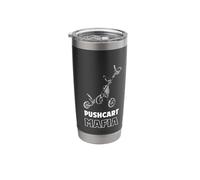 Golfing Push Cart Mafia - Golf Humor Stainless Steel Insulated Tumbler