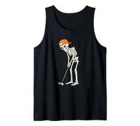 Golfing Skeleton Halloween - Golf Lover Golfer Golf Player Tank Top