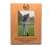 Golfing Themed Golfer Personalised Engraved Photo Frame Gift (8 x 10 Inch)