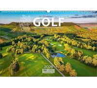 Golfkalender 2026: Mit Greenfee-Ermäßigungen + EUR 20 Golf House Gutschein - 62 cm x 42 cm - Deutschlands schönste Golfplätze als Wandkalender im Großformat.