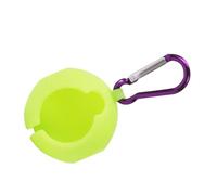 Golfs Balls Holder Clip With Hangable Metal Hook Golfs Balls Protective Silicone Sleeve Holds Single Bag