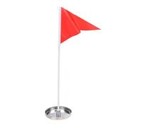 Golfs Putting Cup And Flag Stainless Steel Practice Cups Small Red Flags Golfs Practices Equipment Flag Holder Hole Cup With