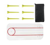 Golfs Small Putting Glasses Learning Device Teaching Equipment Acrylic Golfs Alignment Training Kits For Beginners Putting Postures Correction Tool For Beginners
