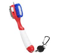 Golfschläger Cleaner Cleaning Brush | Recoverable Metal Buckle with Zip for Easy Attachment Ideal for Racket Care on the Golf Course on the Go