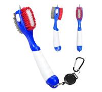 Golfschläger Cleaner Cleaning Brush | Recoverable Metal Buckle with Zip for Easy Attachment Ideal for Racket Care on the Golf Course on the Go