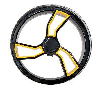 GOLFSTREAM POWAKADDY SPORT GOLF TROLLEY WHEELS - BLACK