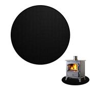 Golgner Fireproof Underlay 100 cm, Round Fireproof Mat, Fire Protection Mat, Grill Mat, Fire Pit Mat, Fibreglass Aluminium Foil Fire Pit Pad, for Grass, Floor, Patio, Deck, Camping