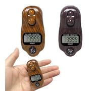 Golgner Set of 2 Digital Beads Counter, Buddha Beads Counter, Prayer Beads Counter, Resettable 5 Digit Hand Counter, Finger Counter, Row Counter, for Prayer Ramadan Sports Golf