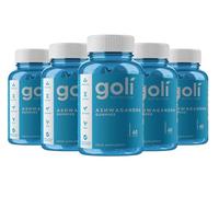 Goli Ashwagandha KSM-66 Gummies | Stress, Sleep & Mood Support | Mixed Berry | Vitamin D, Vegan, Plant Based, Non-GMO, Gluten Free, Gelatin Free | Relax. Restore. Unwind. | Pack of 5, 300 Gummies