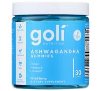 Goli Ashwagandha KSM-66 Gummies | Stress, Sleep & Mood Support | Mixed Berry | Vitamin D, Vegan, Plant Based, Non-GMO, Gluten Free, Gelatin Free | Relax. Restore. Unwind. | Goli On The Go, 30 Gummies