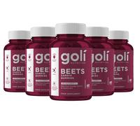 Goli Beets Cardio Gummies | 100mg CoQ10 & Beet Root Extract | Heart Health & Antioxidant | Gluten-Free, Vegan, Non-GMO & Gelatin-Free | Nature's Great Superfood | Pack of 5, 300 Gummies