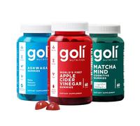 Goli Gummies Favourites Bundle | Ashwagandha KSM-66, Apple Cider Vinegar, Matcha Mind | with Cognizin, Vitamins D2 and B12 | 3 Pack, 180 Gummies