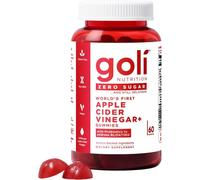 Goli Zero Sugar Apple Cider Vinegar Gummies - Vitamin B12, Probiotics to Address Bloating. No Artificial Sweeteners or Sugar Alcohols. Vegan, Non-GMO, Gluten-Free & Gelatin Free, 60 Gummies