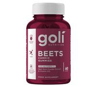 Goli Nutritional Supplement, Beets Cardio Gummy - 60 Count - 100mg CoQ10 & Beet Root Extract - Gluten-Free, Vegan, Non-GMO, and Gelatin-Free. Nature's Great Superfood.