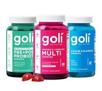 Goli Stress Less, Glow More, Digest Better Bundle - World's First 3-in-1 Pre, Post, Probiotic, Women's Complete Multi All 13 Essential Vitamins, Ashwagandha & Vitamin D Gummies, Vegan