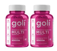 Goli Women's Complete Multivitamin Gummies | Biotin, Vitamins A, C, D, E, B12, Folate & More | Hair, Skin, Nails, Immune & Energy Support | Gluten-Free | Pack of 2, 120 Gummies