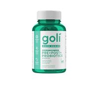 Goli Zero Sugar Pre, Post, Probiotic Gummies. World's First 3-in-1 Gluten-Free, Vegan, Non-GMO, and Gelatin-Free.