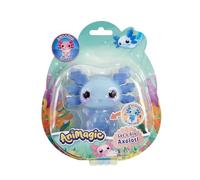 Goliath Animagic Let's Glo Axolotl Floating Fish Glow in Water Random Assortment between Pink and Blue, Large, Azure, 9503004990