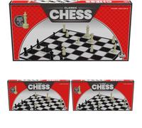 Goliath Games: Classic Chess Set | Traditional Board Games for Kids and Adults | For 2 Players Ages 6+, Black (Pack of 3)