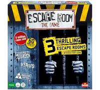 Goliath Games Presents: Escape Room - The Game | 3 Thrilling Escape Rooms in Your Own Home! | Board Games for Adults | For 3-5 Players | Ages 16+ | Styles May Vary