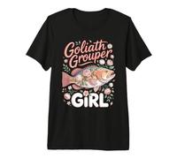 Goliath Grouper Girl Grouper Fishing Angler Premium T-Shirt