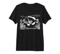 Goliath Grouper Line Art Fish Lover Premium T-Shirt