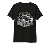 Goliath Grouper Line Art Fish Lover Premium T-Shirt