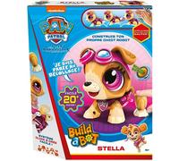 Goliath Paw Patrol - Stella - Build A Bot - Interactive Toy - Build Your Own Puppy Robot - for Children from 4 Years Old - Learning Sound - Batteries Not Included - 20 Pieces