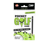 Goliath Pocket Golf - Portable Roll & Write Golf Game, Solo or 2 Player Travel Game, Screen-Free Family Fun with 3 Unique 18-Hole Courses