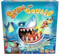 Goliath - SFIDA LO Squalo - Gioco da Tavolo Interattivo per Bambini dai 4 Anni - Gioco d'Azione e Riflessi - Pesca e Sorprese - Senza Drums - Regalo Divertente - 2-4 Giocatori - 5 Min