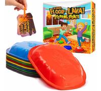 Goliath The Floor is Lava! The Fun, Physical, Lava Leaping Game | Kids Party Game | 2-6 Players |Ages 5+ | Stepping Stones Edition
