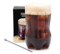 Goliber 22 oz (650 ml) Glass Fernet Cup with Cocktail Spoon - Large-Capacity Drinking Glass for Fernet and Cocktails (Set of 1)