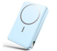 golioklsy for Magsafe Portable Charger,10000mAh Power Bank with Type-C 20W PD Fast Charging, Lightweight and Slim, LED Display for Magsafe Battery Pack for iPhone 16/15/14/13/12, Blue