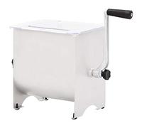 Goliraya Manual Meat Mixer with Lid, Sausage Mixer Machine Meat Processing Equipment, Ground Beef Hand Mixer Silver 20 L Stainless Steel