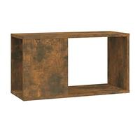 Goliraya TV Table with Storage Shelf and Metal Frame for Living Room TV Unit Cabinet Stand Sideboard Entertainment Living Room Smoked Oak 60x24x32cm Engineered Wood